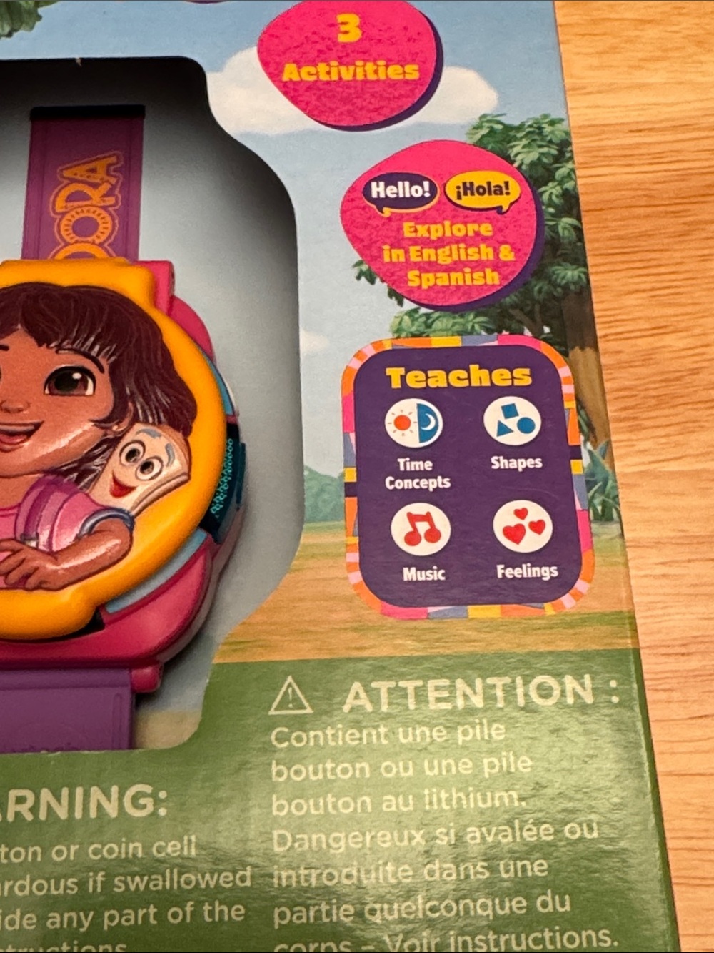 VTech Dora Learning Adventure Watch - Pink & Yellow - Picture 8 of 8